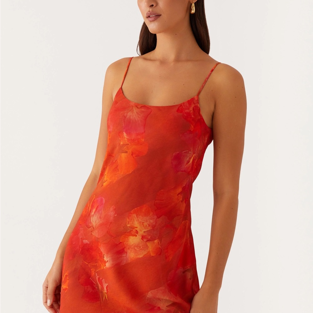 Peppermayo Bold Orange Dress